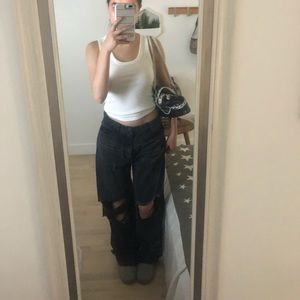 PLT Baggy Ripped Jeans